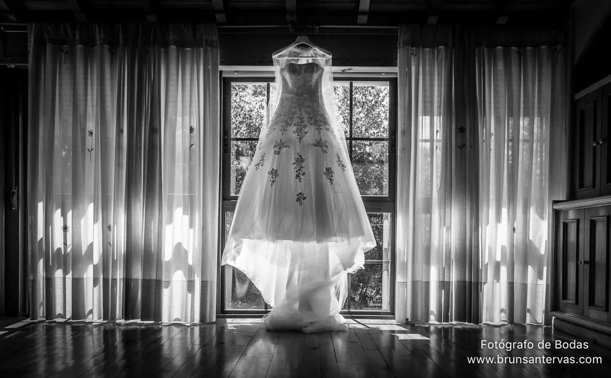 El vestido de la novia.