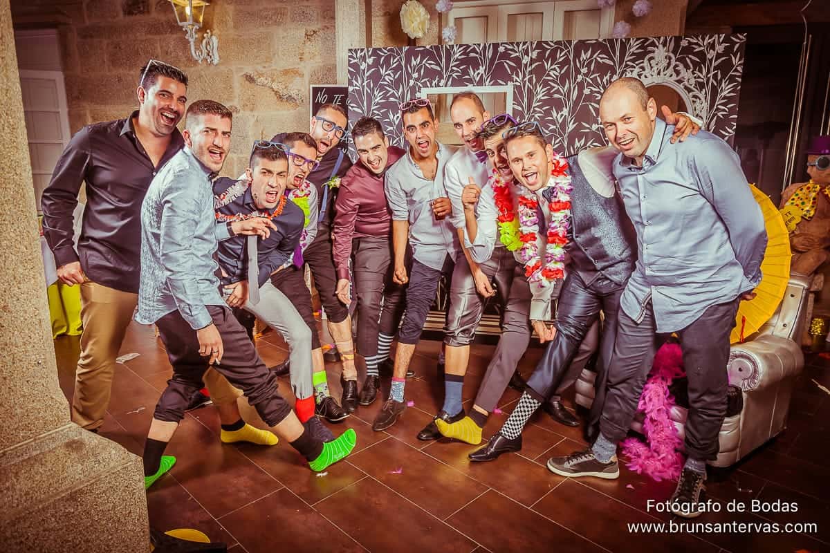 Calcetines de colores para la boda