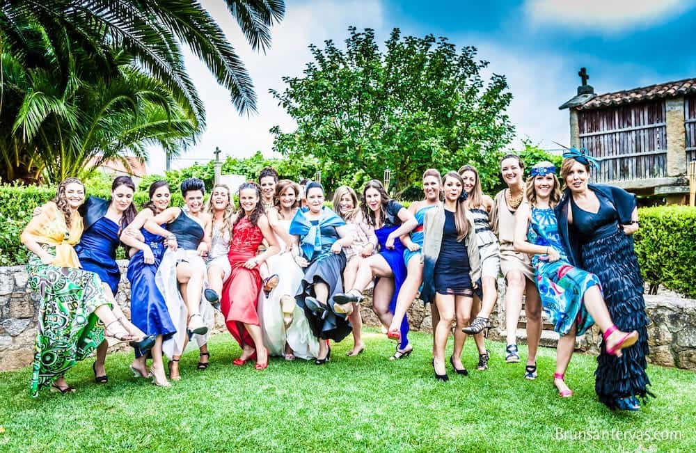 Durante la boda pudimos disfrutar de unos, muy predispuestos, invitados