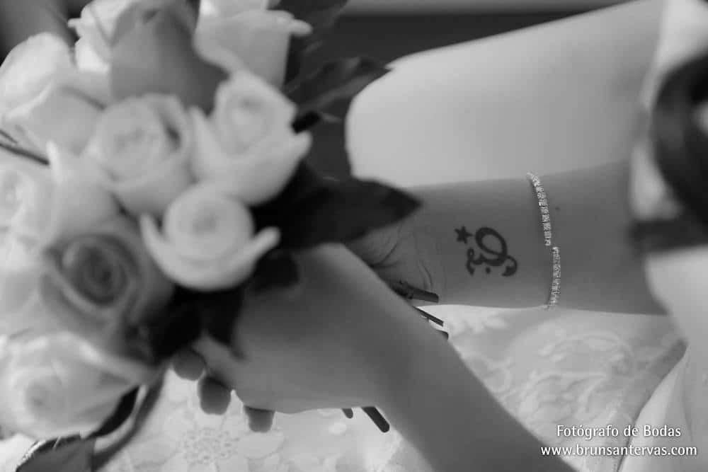 El tatoo de la novia.