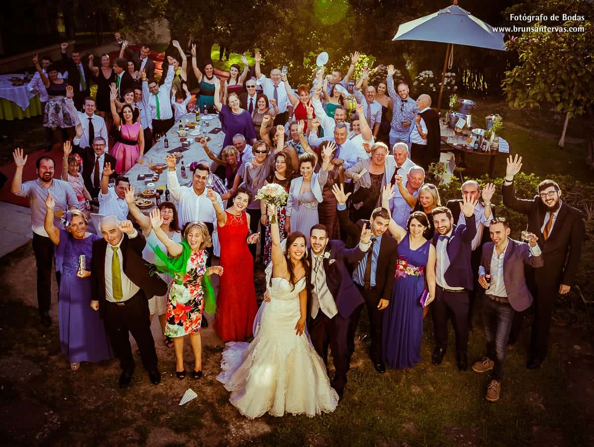 Foto de grupo boda