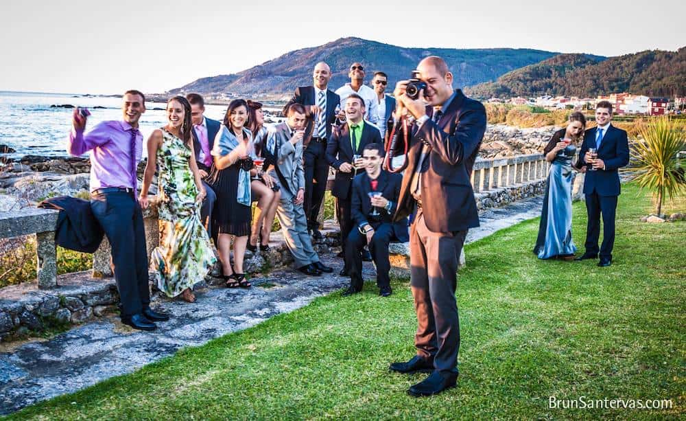 Invitado boda paparazzi.