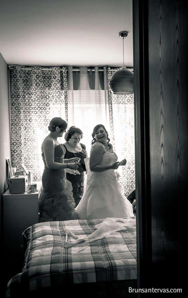 Los momentos iniciales de la boda