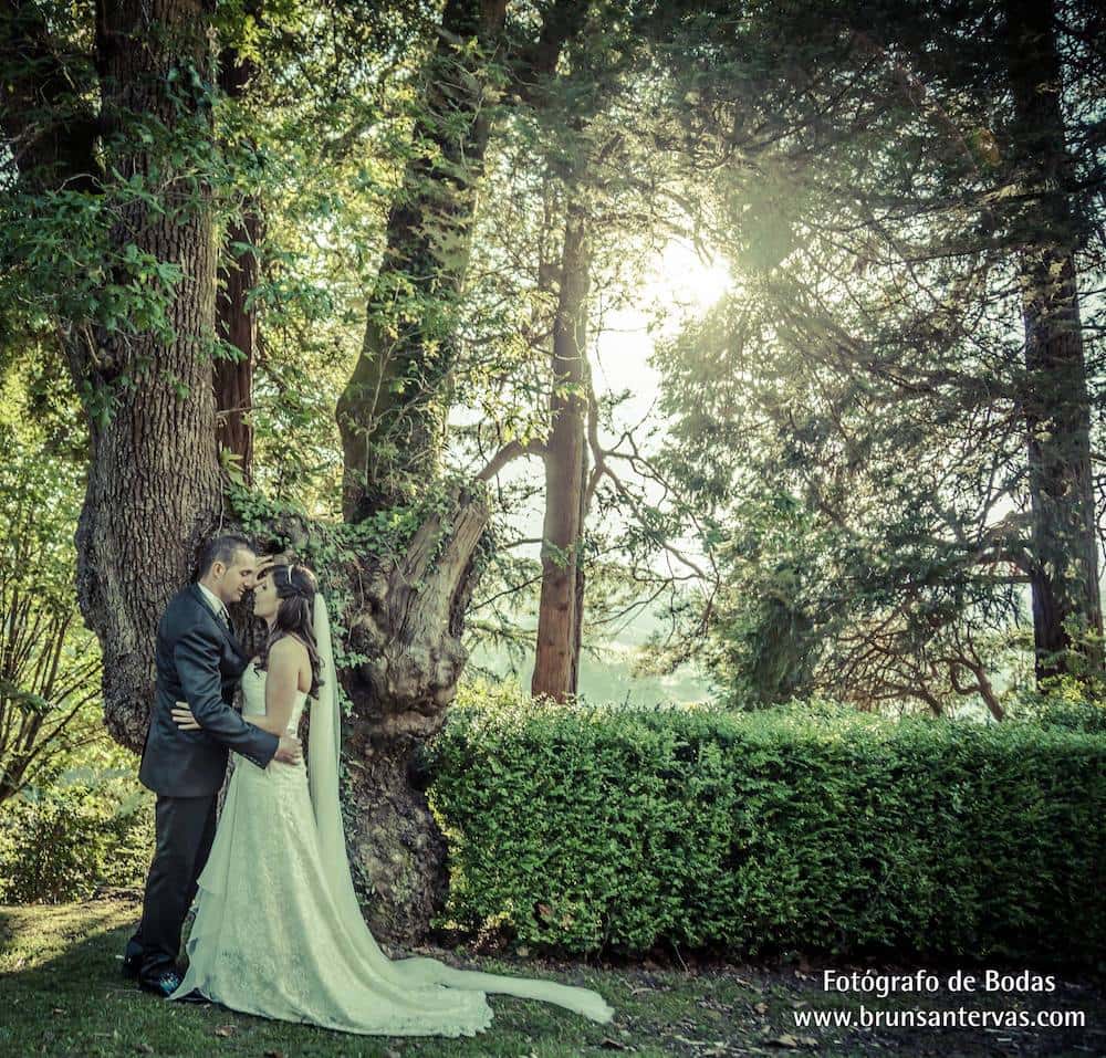 Momento romántico en el Castillo de Soutomaior.