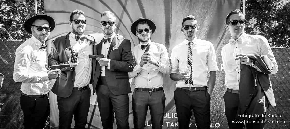 Photocall Novio y amigos.