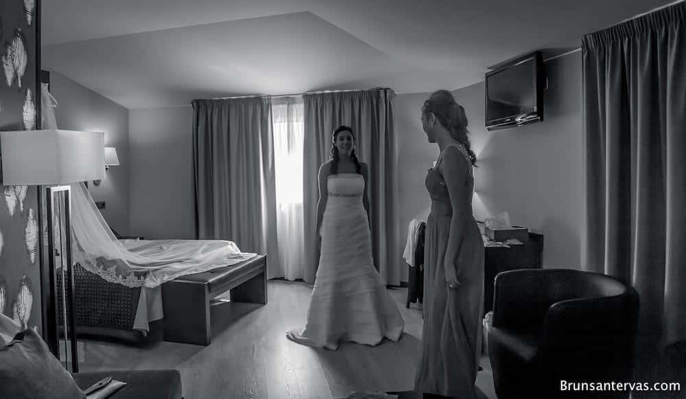 Preparativos en el hotel.