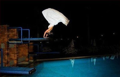 Novia al agua!