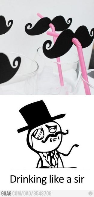 Bigotes postizos.